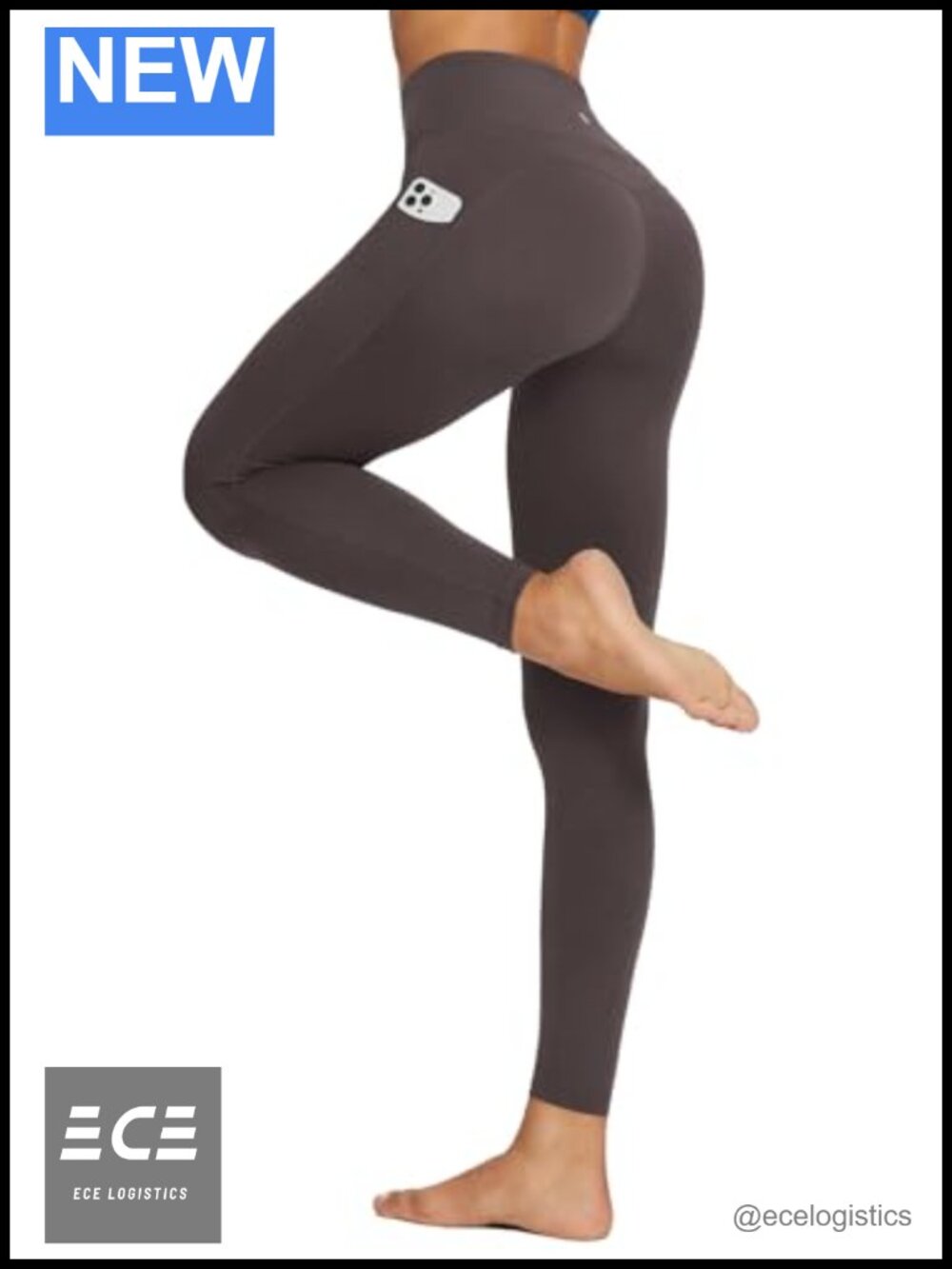 High Waisted Tummy Control Workout Leggings with Pockets 7/8 Ankle Yoga Pants